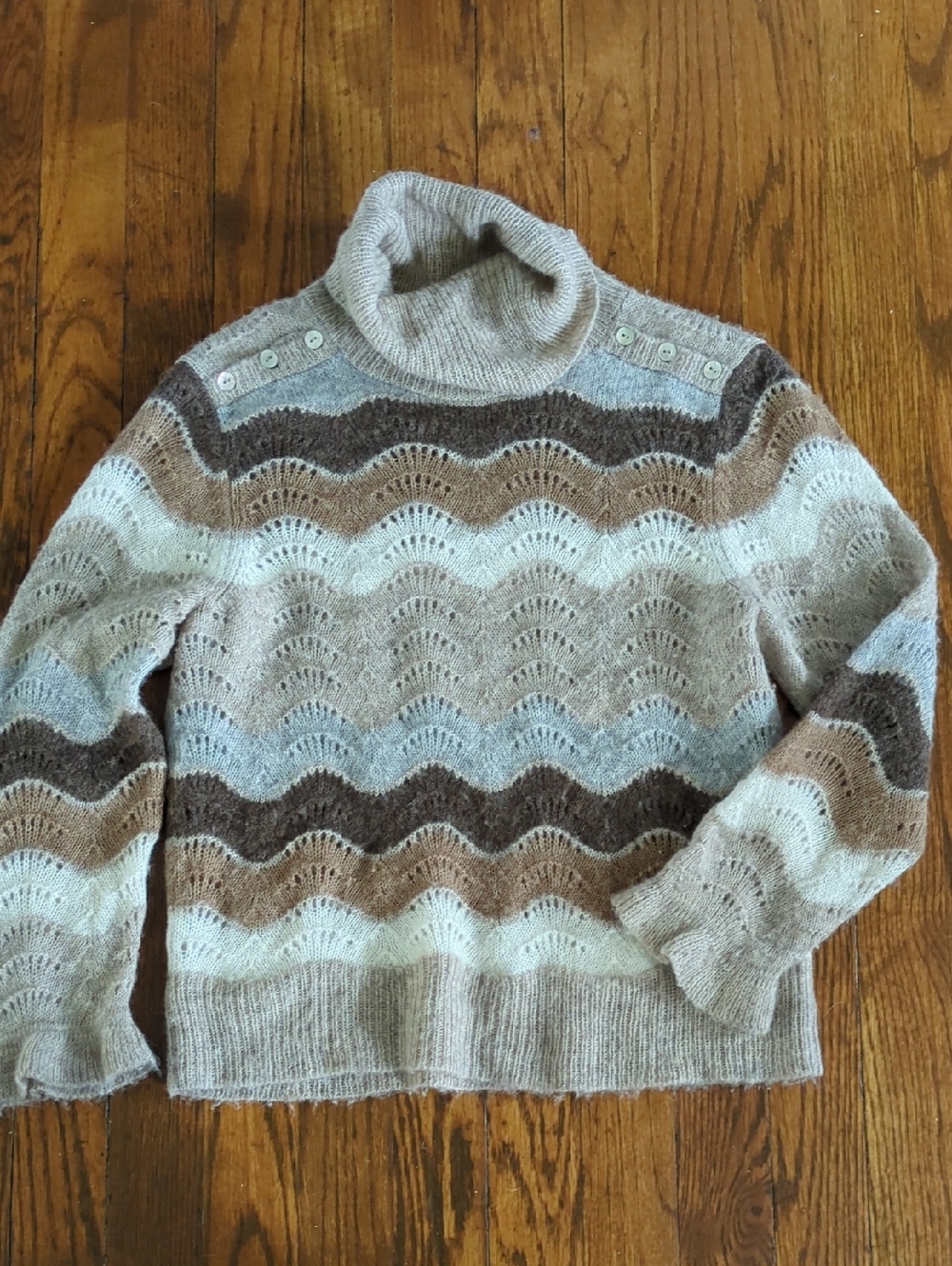 Love Shack Fancy Dixie Baby Alpaca Sweater Size XS